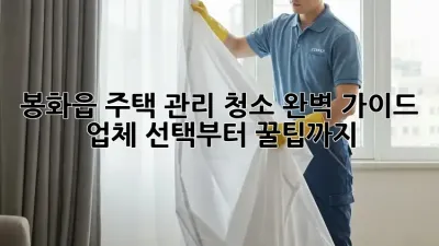 봉화읍 주택 관리 청소🏠✨ 완벽 가이드: 업체 선택부터 꿀팁까지!